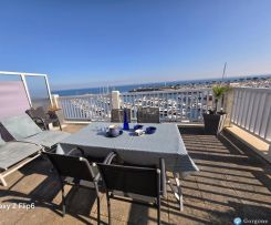 Arcachon Arcachon beau t2bis vue panoramique mer grand balcon 3/4 pers;