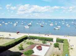 Arcachon Appartement vue sur plage et  jardin 4 pers. face bassin  